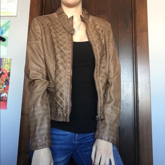 Jou Jou Jackets & Blazers - Brown Leather Jacket (Never Worn!)